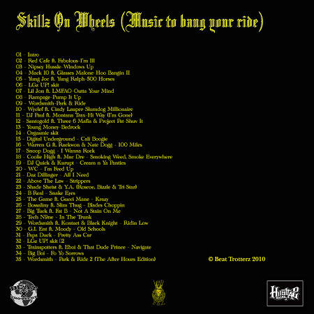 Lord Faz - Skillz On Wheels Mixtape back cover