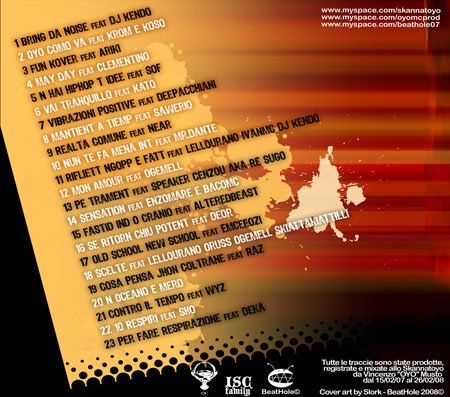 oyoshe bring da noise 2008 back cover