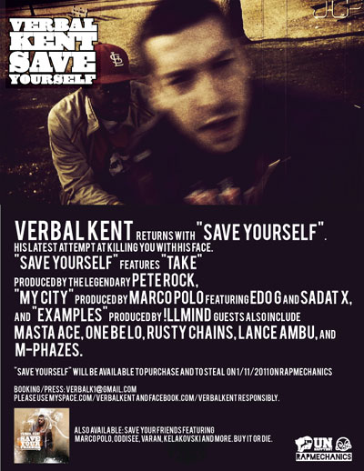 verbal kent save yourself poster