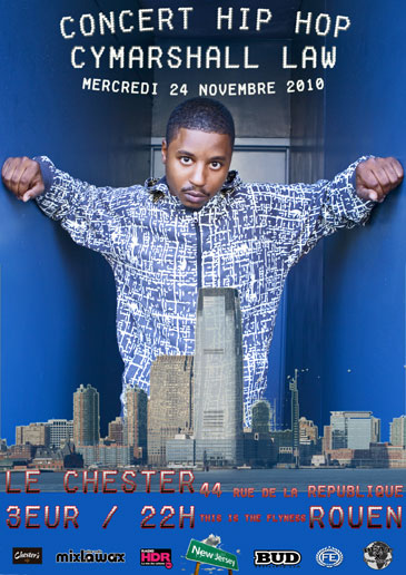 cymarshall law en concert a rouen pour la première fois le mercredi 24 novembre au chester café