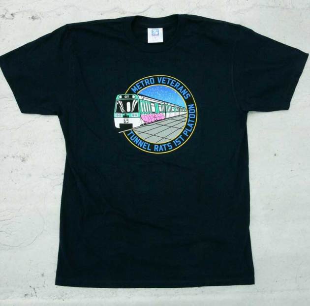 tribute to vee one with this t-shirt realized by Chaze of the grim team born of a collab with alp