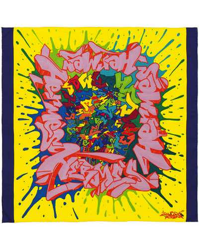 carre hermes kongo jaune