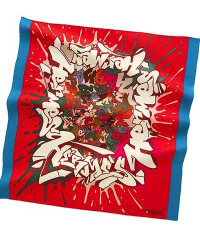 carre hermes kongo rouge