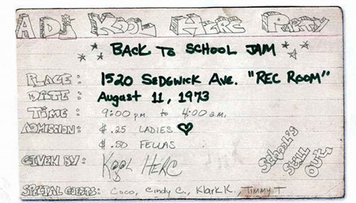 august 11th, 1973 a dj kool herc party back to school jam
