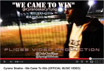 Cyrano Sinatra - We Came To Win video