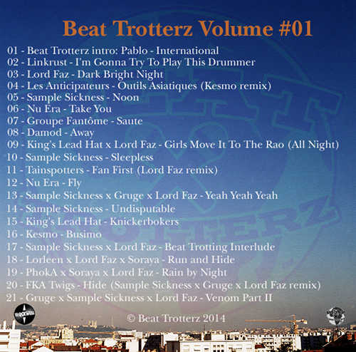 Beat Trotterz Volume #01, back cover