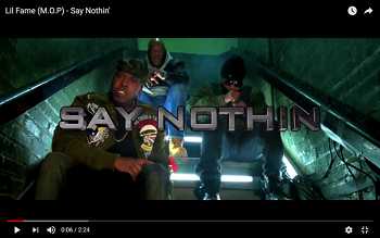 Lil Fame (M.O.P) - Say Nothin video
