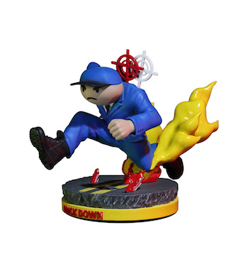 Duck Down Music - The Running Man Statue