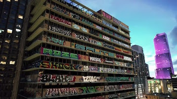 Recap of VITAS HEALTHCARE BUILDING • MIAMI , FLORIDA • ART BASEL 2023 . GRAFFITI AT ITS FINEST