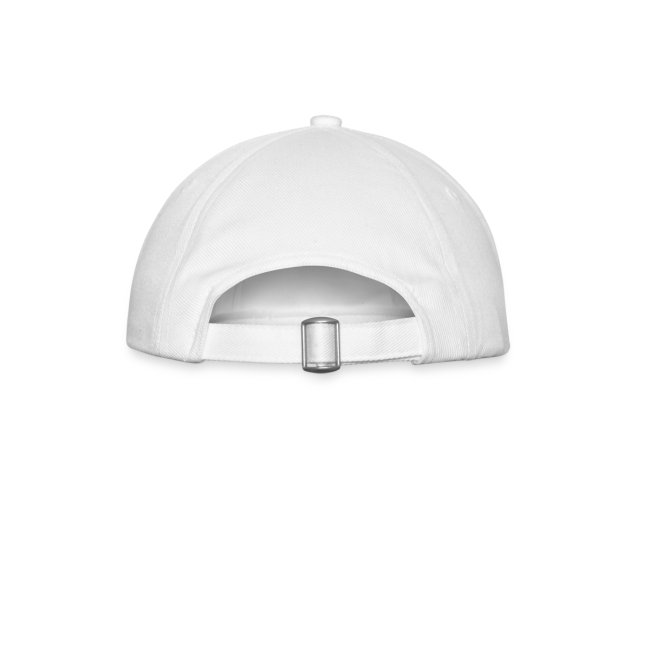 Classic Organic Cotton Cap Anthem Logo, white, back
