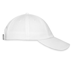 Classic Organic Cotton Cap Anthem Logo, white, side