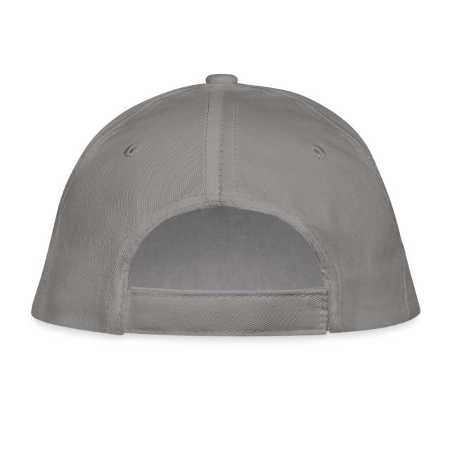 Classic Organic Cotton Cap Anthem Logo, velcro fastener, grey, back