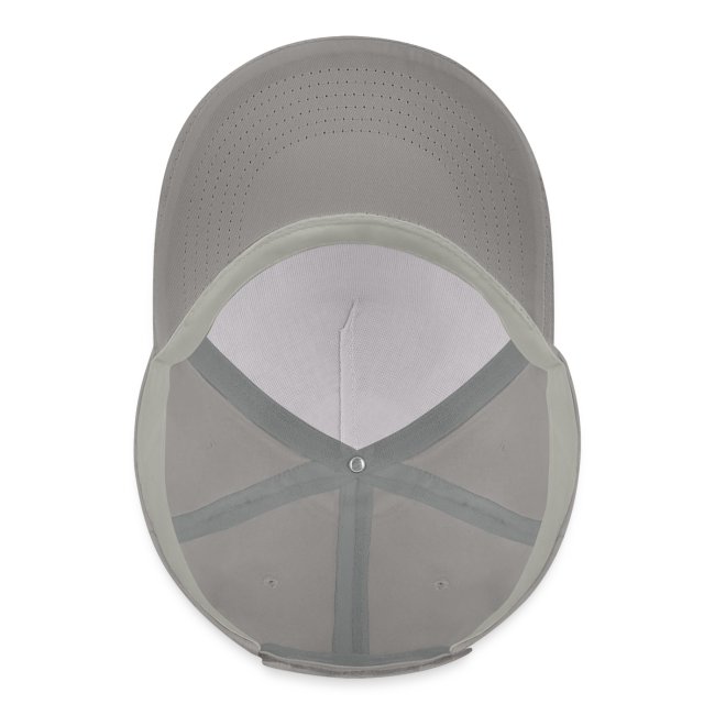 Classic Organic Cotton Cap Anthem Logo, velcro fastener, grey, bottom