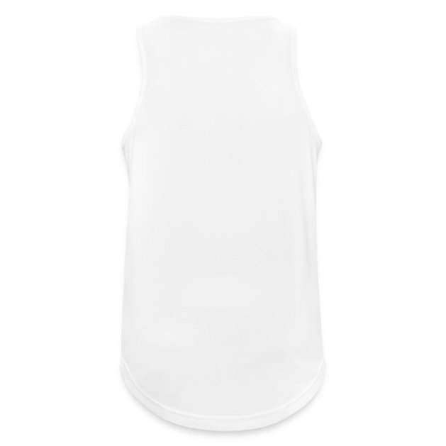 Men s Breathable Tank Top Anthem Logo, white, back