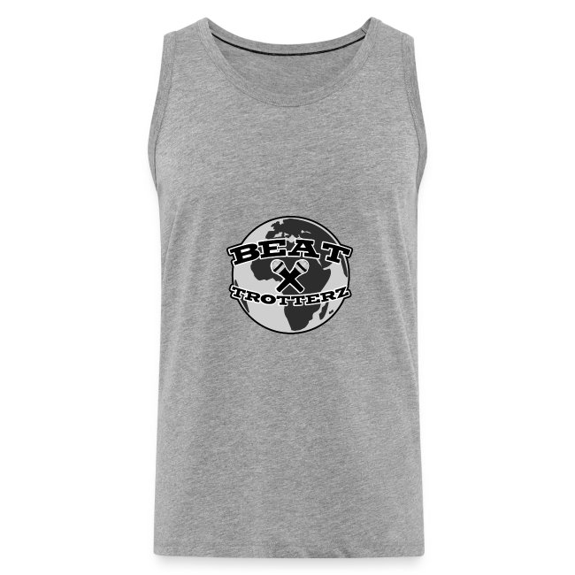 Men s Premium Tank Top Anthem Logo, heather grey, front