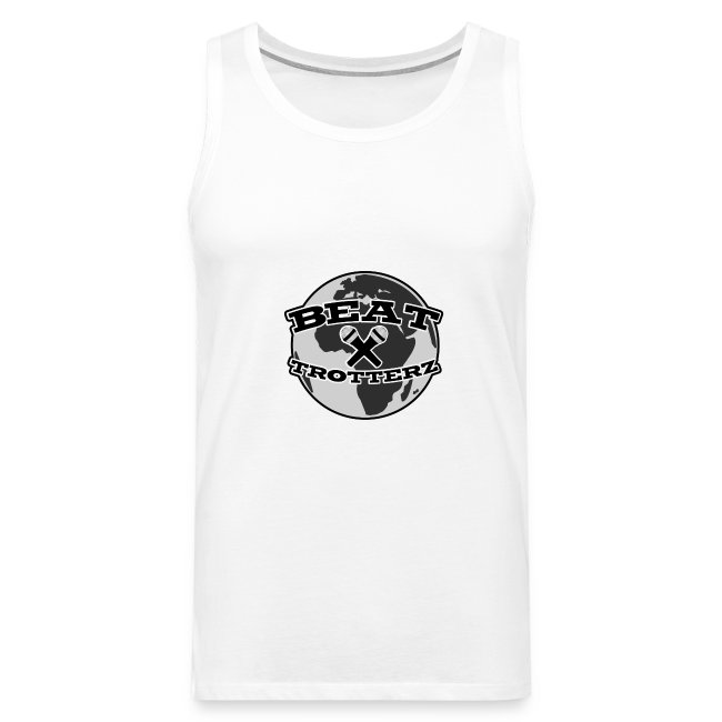 Men s Premium Tank Top Anthem Logo, white, front
