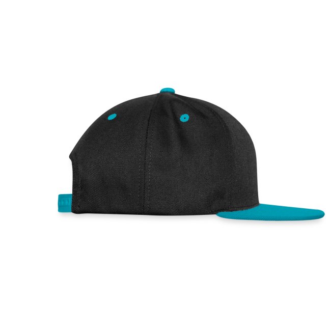 Snapback Hat Anthem Logo, black / light blue, right side