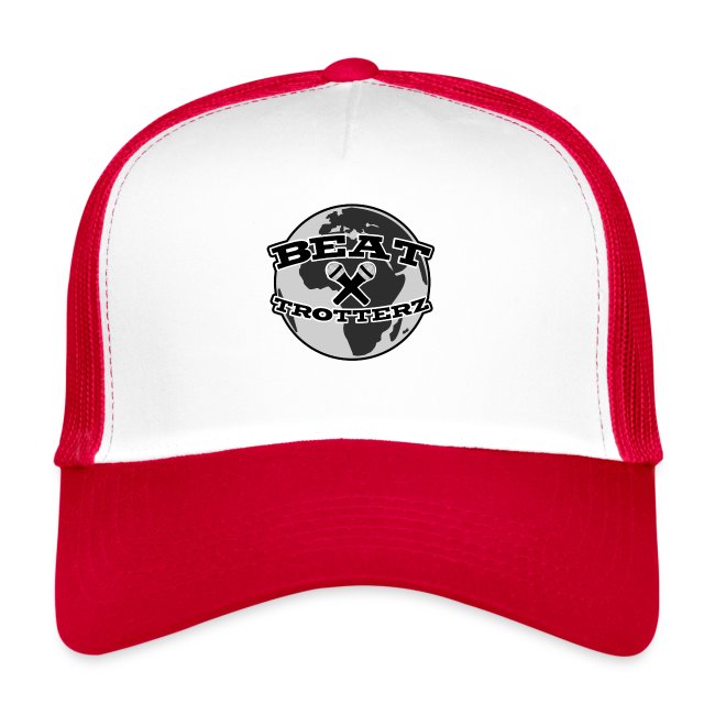 Trucker Cap Anthem Logo, red / white, front