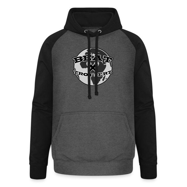 Unisex Baseball Hoodie Anthem Logo, dark grey / black