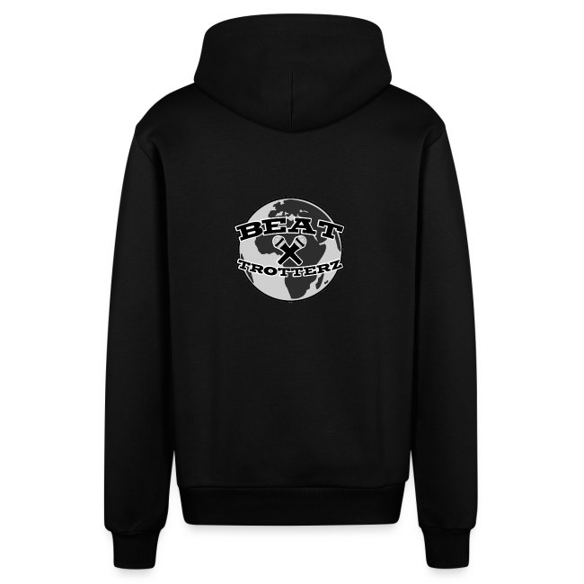 Beat Trotterz Apparel: Casual Organic Hooded Jacket Anthem Logo, black