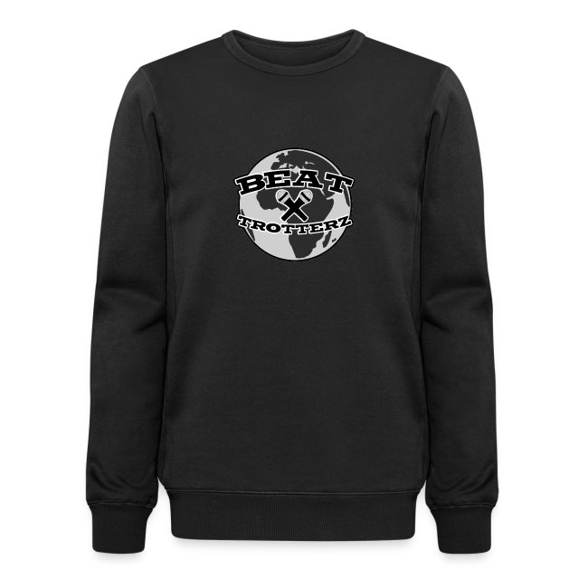 Beat Trotterz Apparel: Crewneck Sweathshirt Anthem Logo, black, front