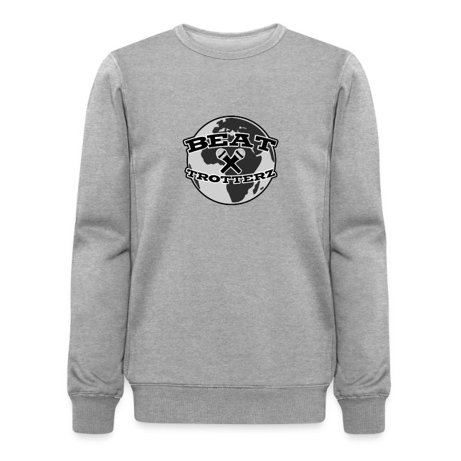 Beat Trotterz Apparel: Crewneck Sweathshirt Anthem Logo, heather grey, front