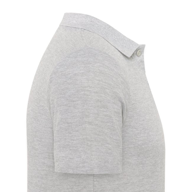 Beat Trotterz Apparel: Men Polo Anthem Logo, heather grey, side