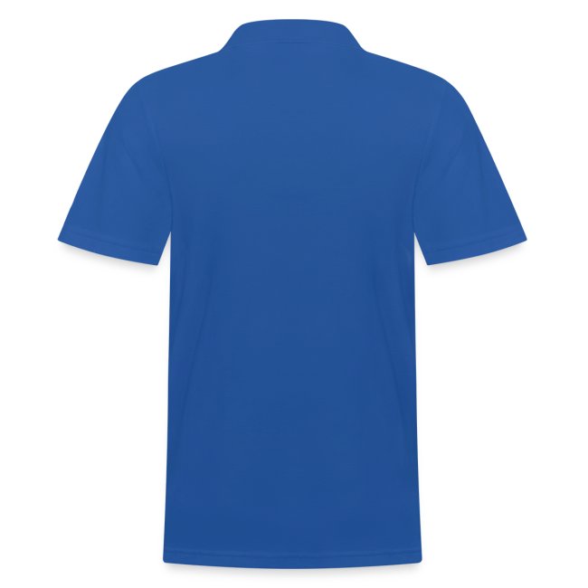 Beat Trotterz Apparel: Men Polo Anthem Logo, royal blue, back