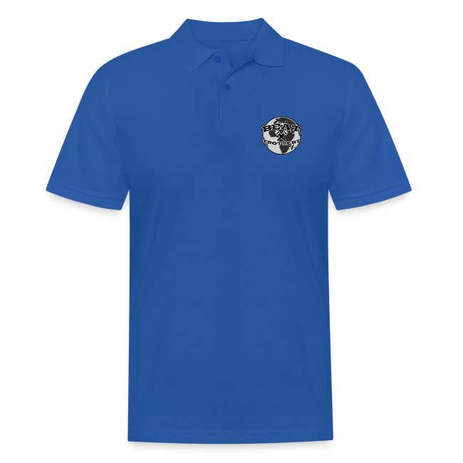 Beat Trotterz Apparel: Men Polo Anthem Logo, royal blue, front
