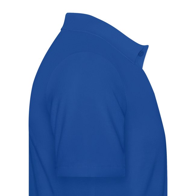 Beat Trotterz Apparel: Men Polo Anthem Logo, royal blue, side