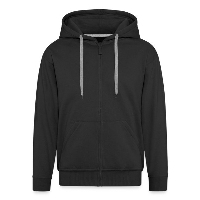 Beat Trotterz Apparel: Premium Hooded Zip Anthem Logo, black, front