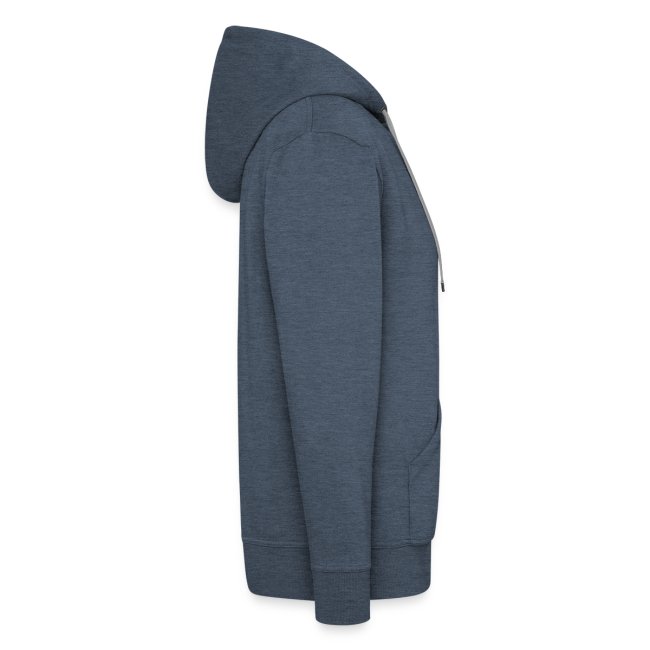 Beat Trotterz Apparel: Premium Hooded Zip Anthem Logo, blue jean, side