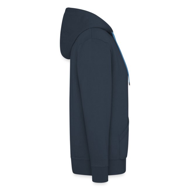 Beat Trotterz Apparel: Premium Hooded Zip Anthem Logo, dark navy, side
