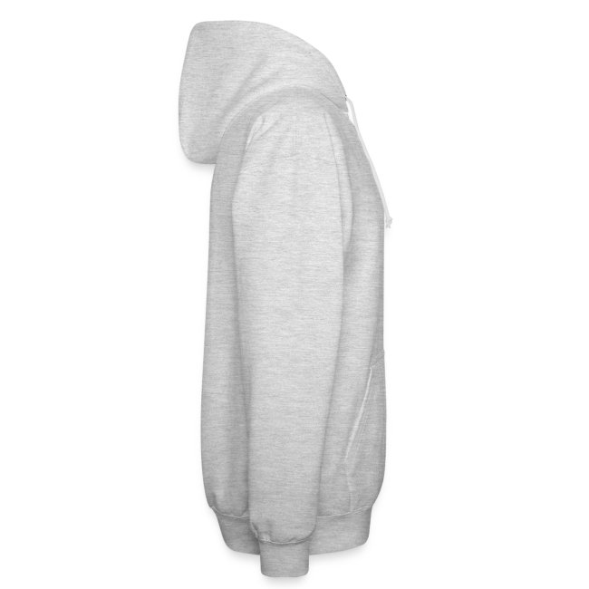 Beat trotterz Apparel: Unisex Cotton Hooded Jacket Anthem Logo, heather light grey, side