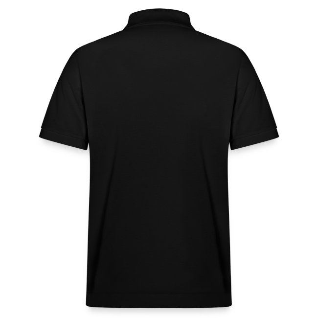 Beat Trotterz Apparel: Unisex Organic Prepster Polo Anthem Logo, black, back