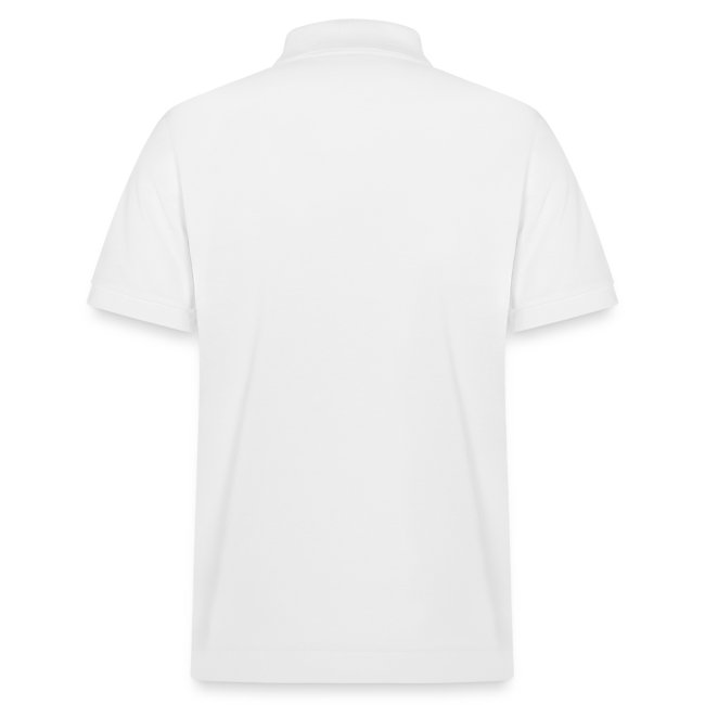 Beat Trotterz Apparel: Unisex Organic Prepster Polo Anthem Logo, white, back
