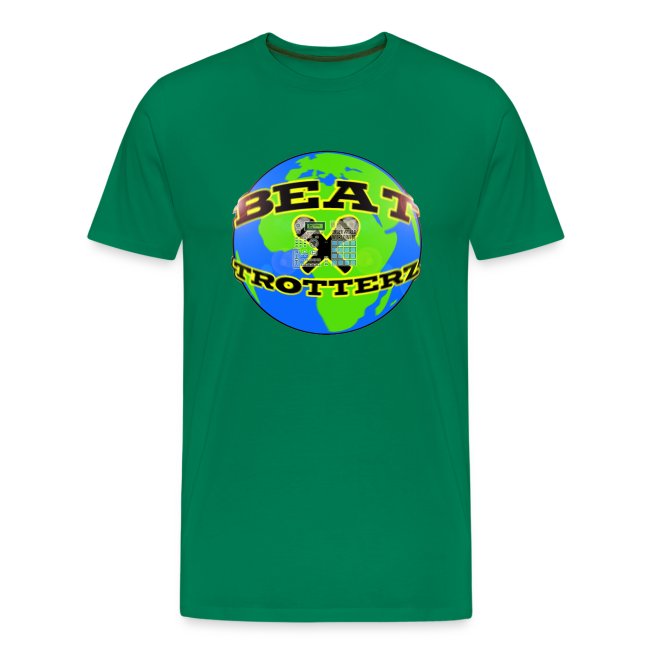 Beat Trotterz Apparel: Premium Tee OG Eco Anthem Logo, green, front