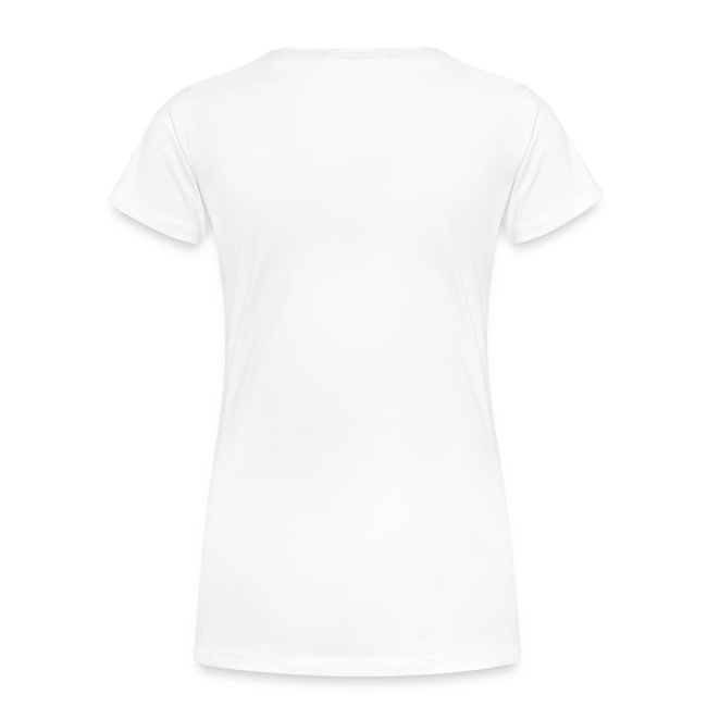 Beat Trotterz Apparel: Premium Women T-shirt Anthem Logo, white, back