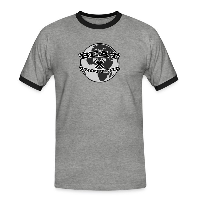 Beat Trotterz Apparel: Two Colors T-shirt Anthem Logo, heather grey / black, front