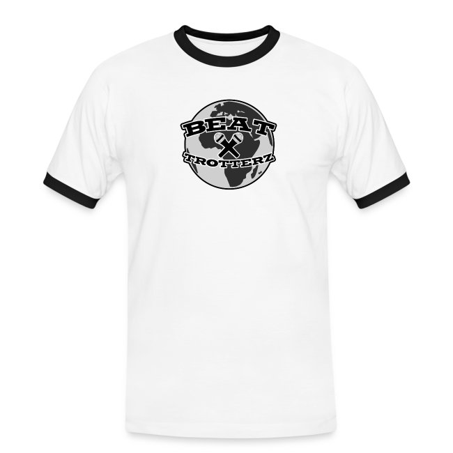 Beat Trotterz Apparel: Two Colors T-shirt Anthem Logo, white / black, front