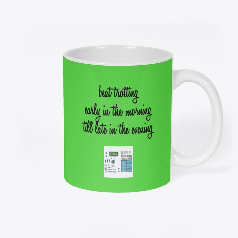 Beat Trotterz Item: Green Beat Trotting Mug, right side