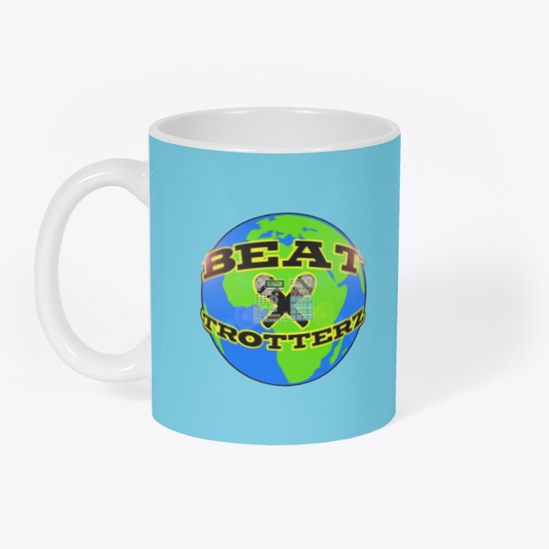 Beat Trotterz Item: Pastel blue Beat Trotting Mug, left side