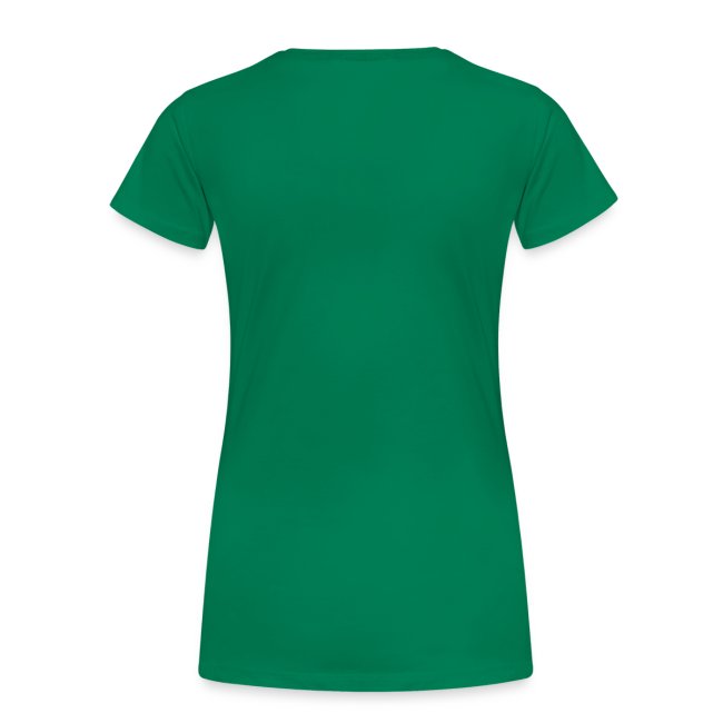 Beat Trotterz Apparel: Premium Women Tee ECO Beat Trotterz Anthem Logo, green, back