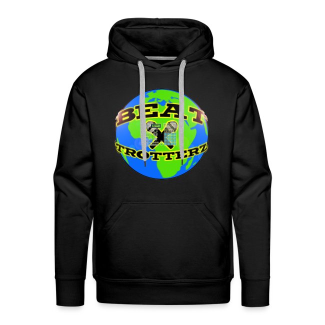Beat Trotterz Apparel: Premium Hooded Men Beat Trotterz EcoLogo black, back