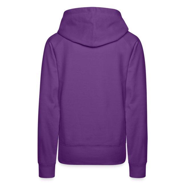 Beat Trotterz Apparel: Premium Hooded Women Beat Trotterz EcoLogo purple, back