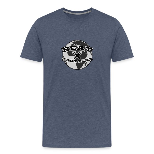 Beat Trotterz Apparel: Premium OG Beat Trotterz Anthem Logo, heather blue, front