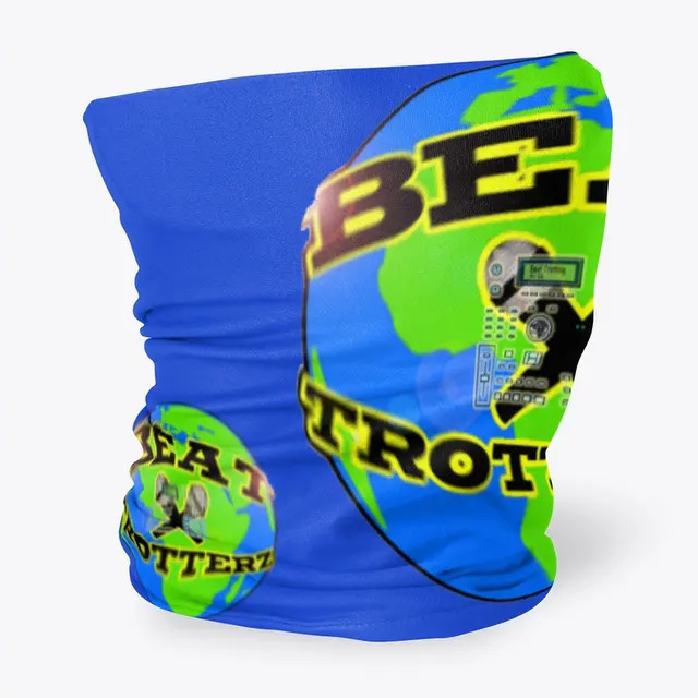 Neck Gaiter ECO Beat Trotterz, royal blue, side