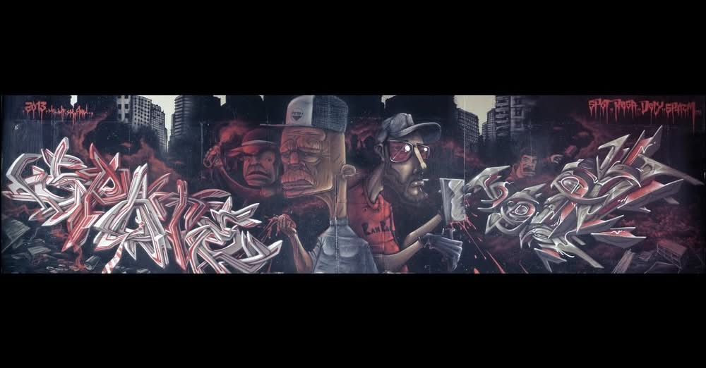 Le Resa x Spazm x Dely x Spote - Riot Wall AZF 2013 video