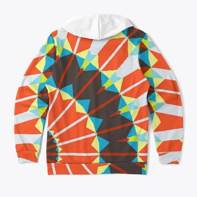 All-Over Print Unisex Hoodie Talisman design, white back