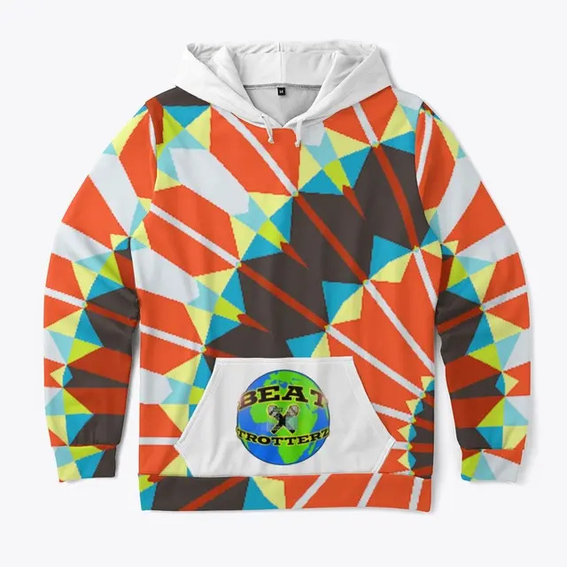 All-Over Print Unisex Hoodie Talisman design, white front